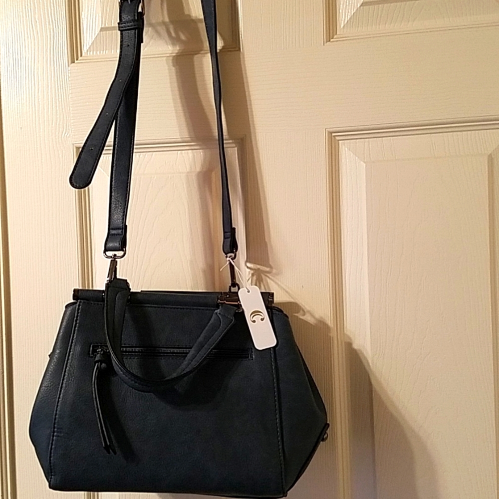 Dusty blue purse and wallet